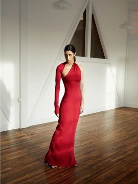 NWT Marcella NYC Manhattan One Shoulder Gown - sz M